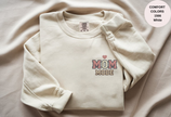Unisex Garment-Dyed Sweatshirt with Mom Mode Embroidery