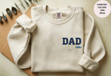 Unisex Garment-Dyed Sweatshirt with Dad Mode Embroidery