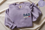 Unisex Garment-Dyed Sweatshirt with Dad Mode Embroidery