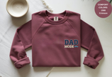 Unisex Garment-Dyed Sweatshirt with Dad Mode Embroidery