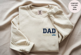 Unisex Garment-Dyed Sweatshirt with Dad Mode Embroidery