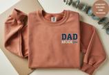 Unisex Garment-Dyed Sweatshirt with Dad Mode Embroidery