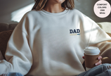 Unisex Garment-Dyed Sweatshirt with Dad Mode Embroidery