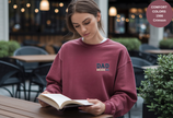 Unisex Garment-Dyed Sweatshirt with Dad Mode Embroidery
