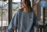 Unisex Garment-Dyed Sweatshirt with Dad Mode Embroidery