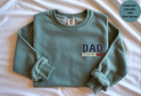Unisex Garment-Dyed Sweatshirt with Dad Mode Embroidery