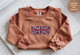 Unisex Garment-Dyed Sweatshirt with London Flag Embroidery