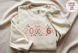 Happy New Year 2026 Knitted-Style Print Sweatshirt – Unisex Garment-Dyed