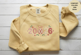 Happy New Year 2026 Knitted-Style Print Sweatshirt – Unisex Garment-Dyed