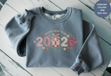Happy New Year 2026 Knitted-Style Print Sweatshirt – Unisex Garment-Dyed