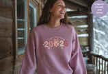 Happy New Year 2026 Knitted-Style Print Sweatshirt – Unisex Garment-Dyed