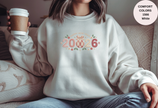 Happy New Year 2026 Knitted-Style Print Sweatshirt – Unisex Garment-Dyed