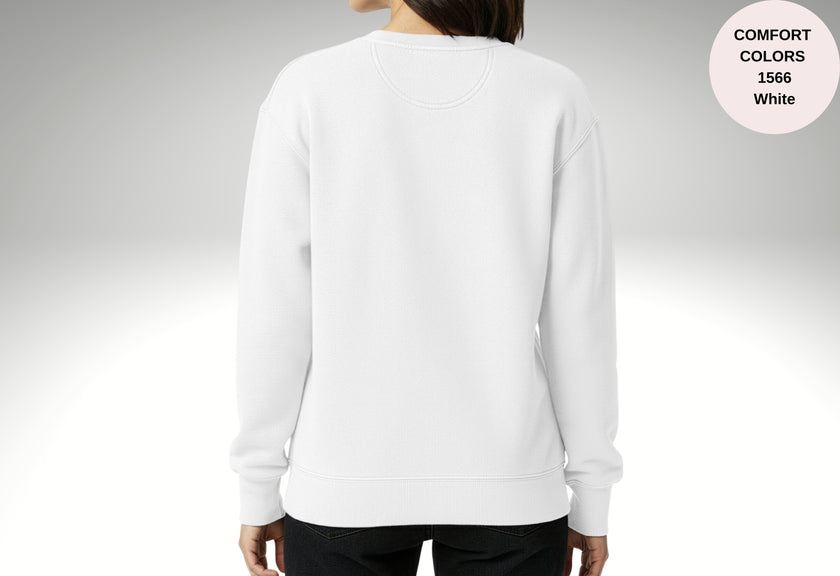 Caution Tired Human Printed Unisex Garment-Dyed Sweatshirt