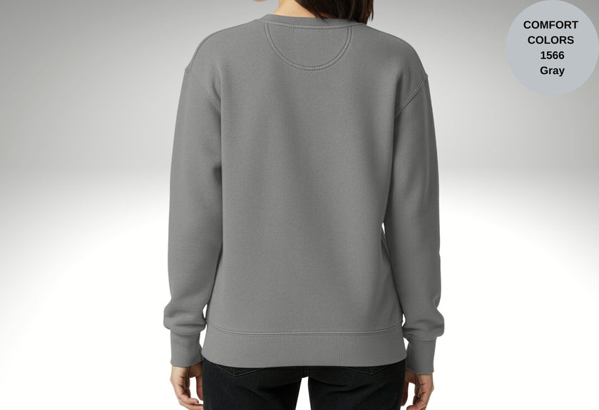 Caution Tired Human Printed Unisex Garment-Dyed Sweatshirt