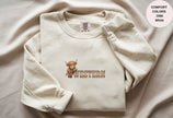 Western Cow Print Unisex Garment-Dyed Sweatshirt