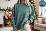 Western Cow Print Unisex Garment-Dyed Sweatshirt