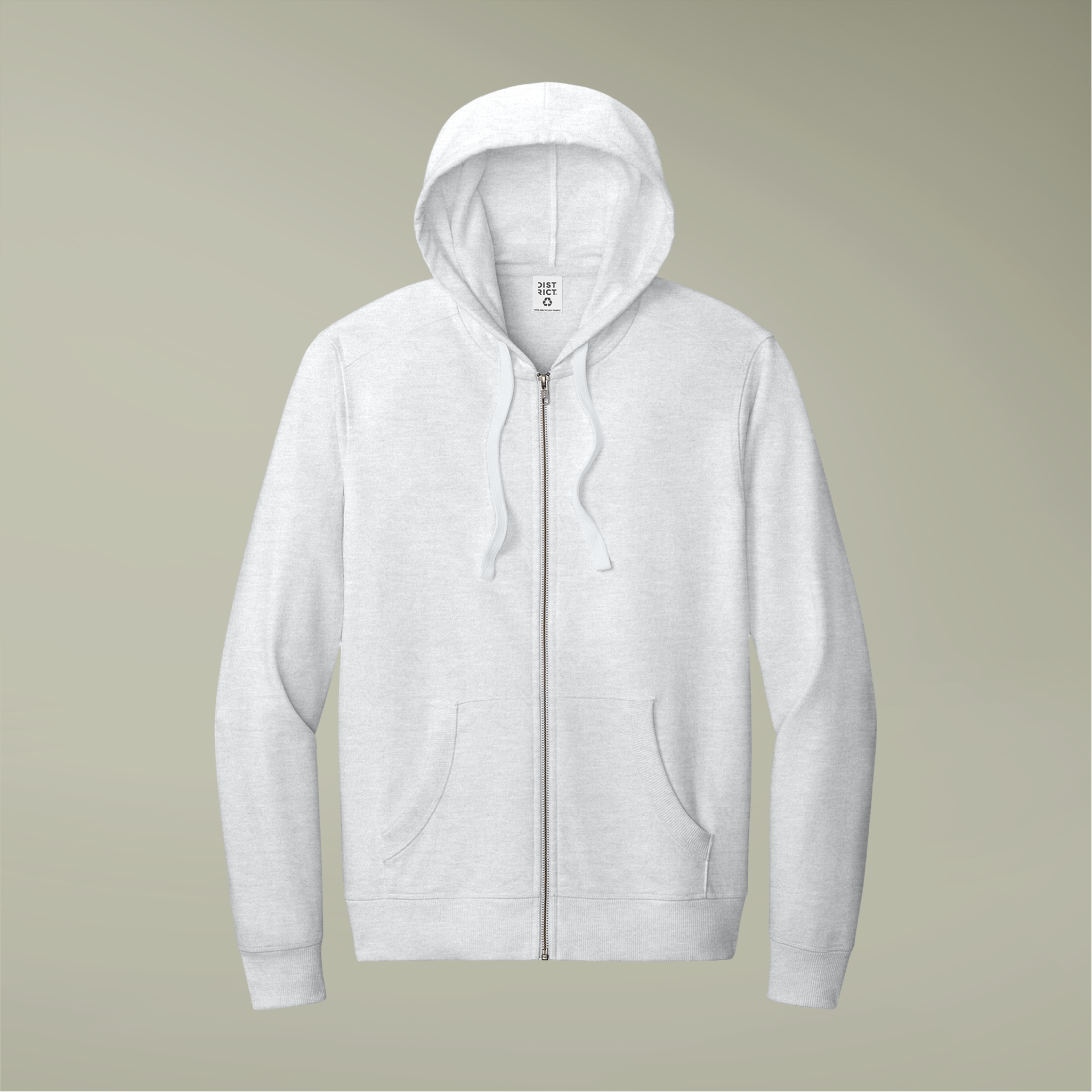 Customizable District DT8102 Mens Re Fleece Full Zip Hoodie