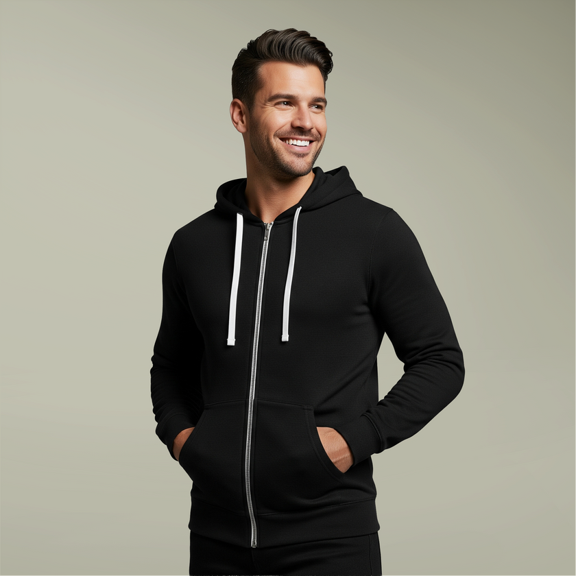 Customizable District DT8102 Mens Re Fleece Full Zip Hoodie