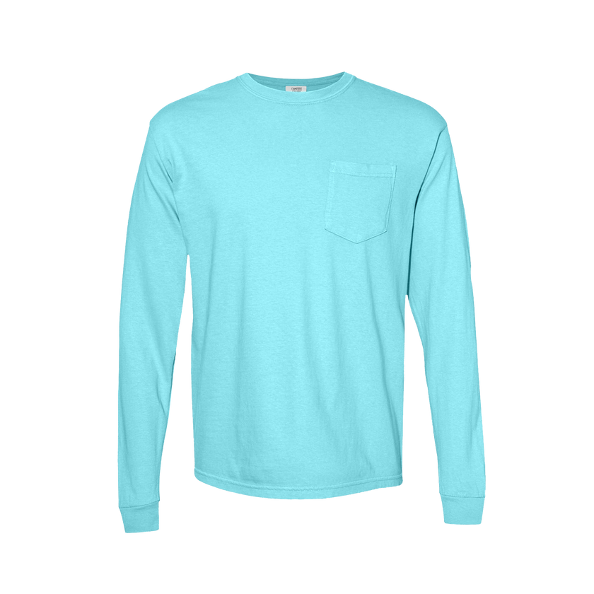 Customizable Comfort Colors 4410 Unisex Heavyweight Long Sleeve Pocket Tee