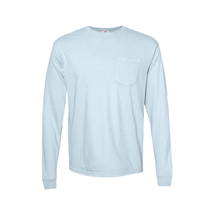 Customizable Comfort Colors 4410 Unisex Heavyweight Long Sleeve Pocket Tee