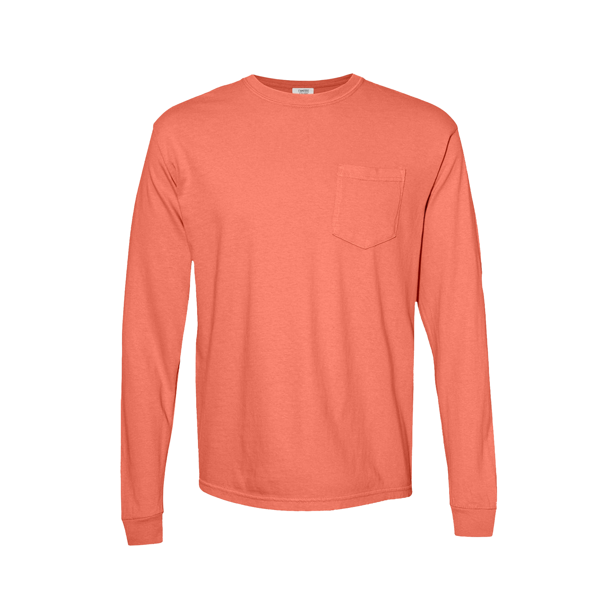 Customizable Comfort Colors 4410 Unisex Heavyweight Long Sleeve Pocket Tee