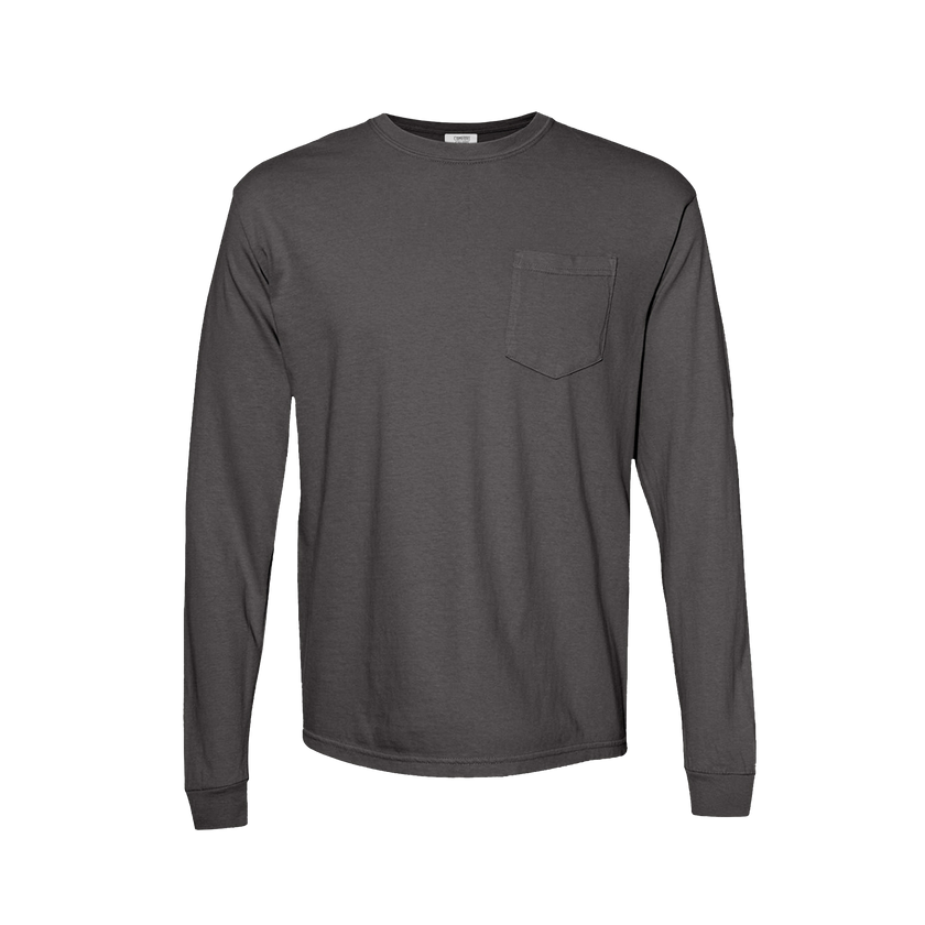 Customizable Comfort Colors 4410 Unisex Heavyweight Long Sleeve Pocket Tee