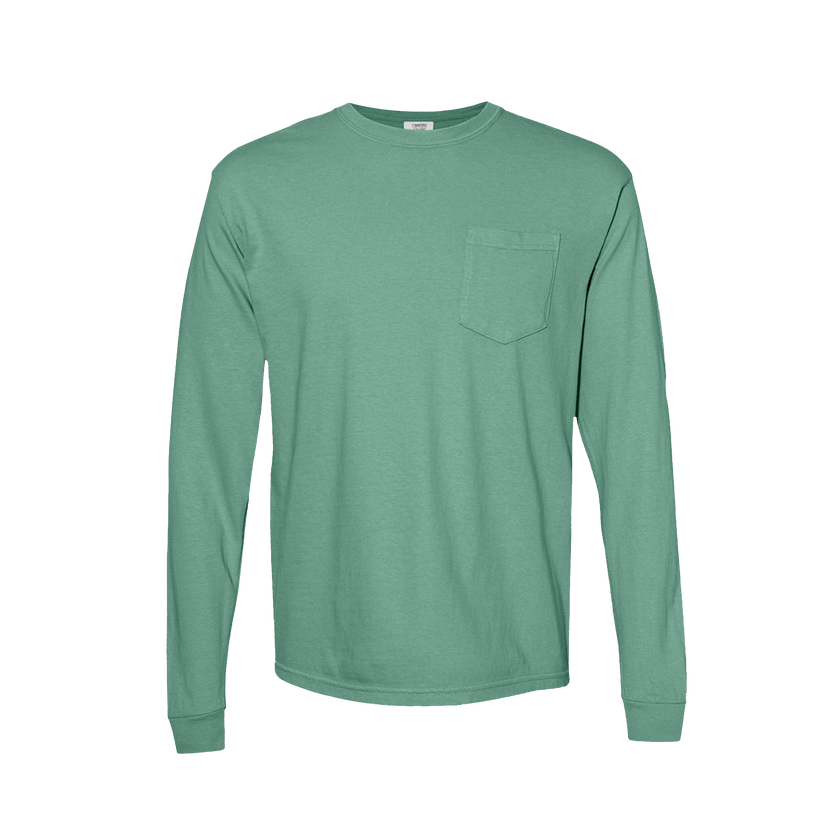 Customizable Comfort Colors 4410 Unisex Heavyweight Long Sleeve Pocket Tee