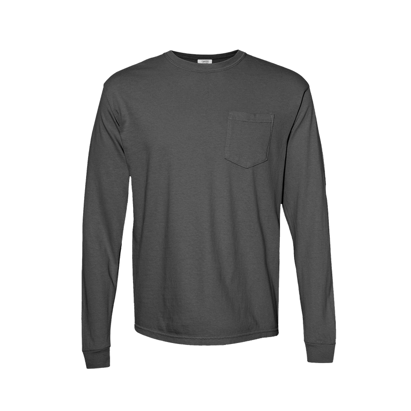Customizable Comfort Colors 4410 Unisex Heavyweight Long Sleeve Pocket Tee