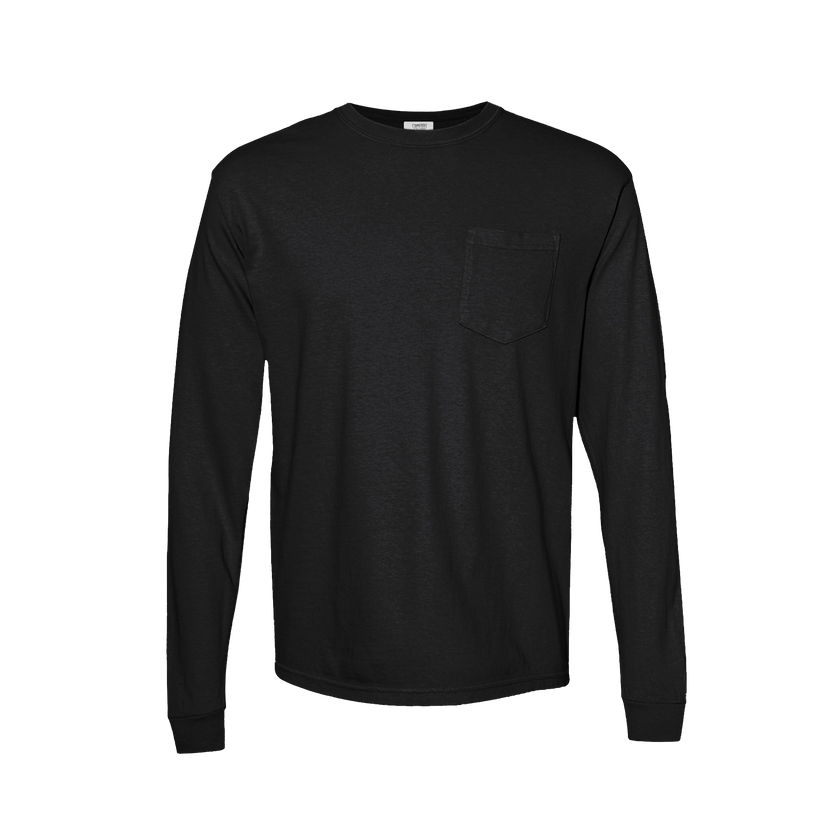 Customizable Comfort Colors 4410 Unisex Heavyweight Long Sleeve Pocket Tee