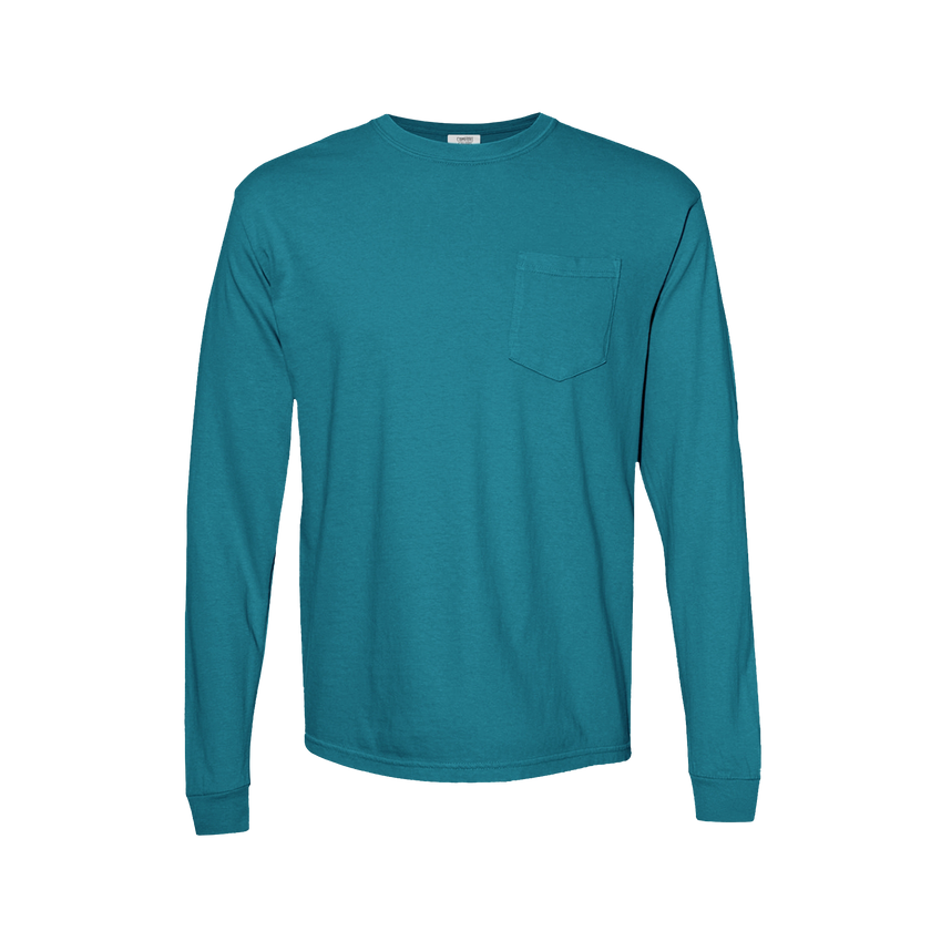 Customizable Comfort Colors 4410 Unisex Heavyweight Long Sleeve Pocket Tee