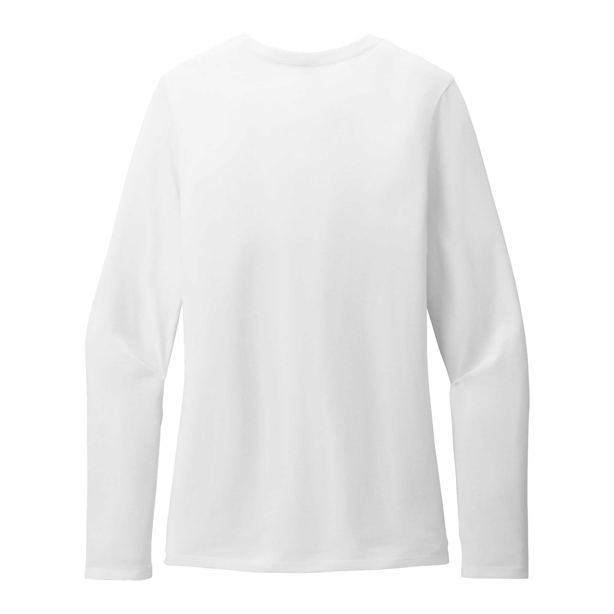 Customizable District DT110 Womens CVC Long Sleeve Tee Side Seamed