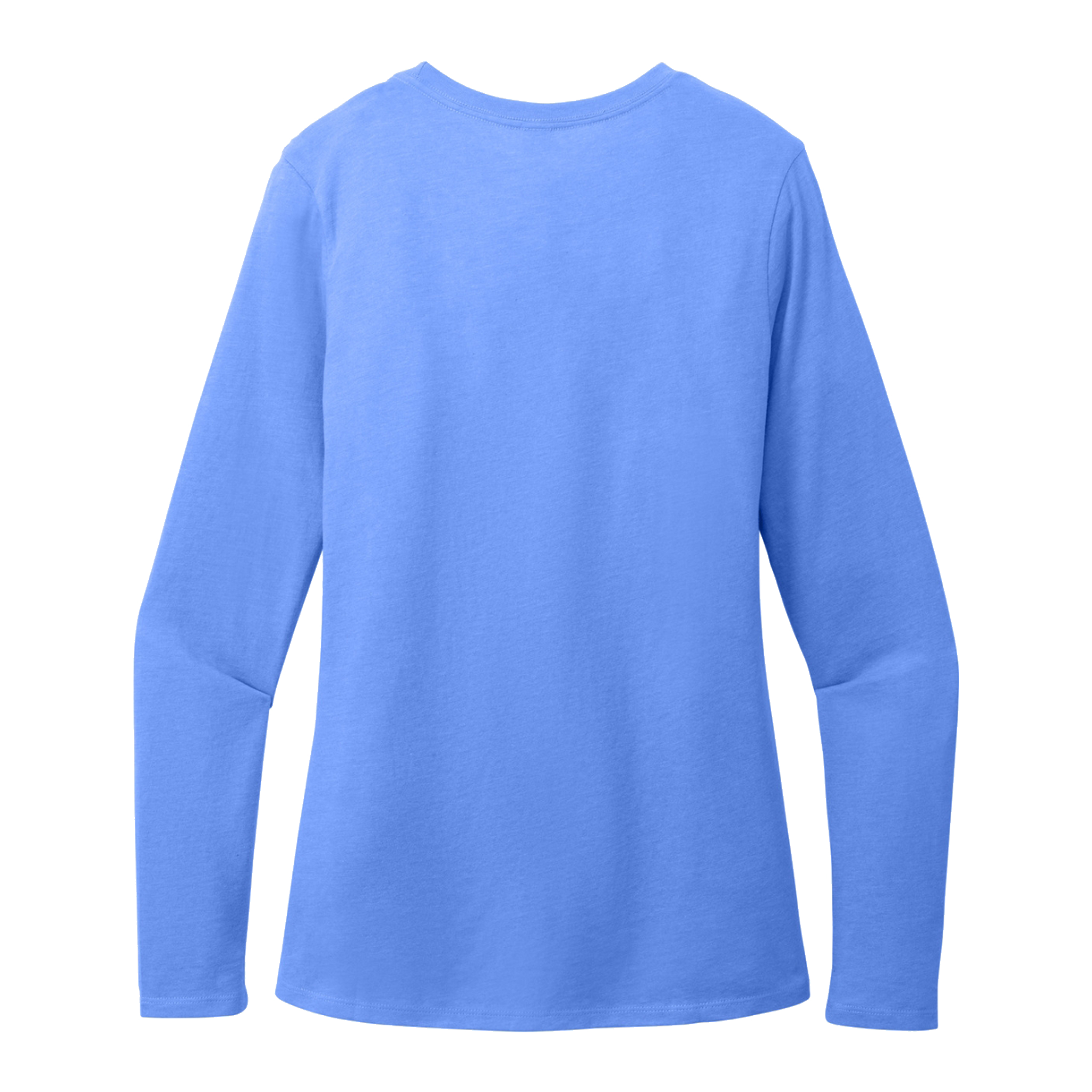 Customizable District DT110 Womens CVC Long Sleeve Tee Side Seamed