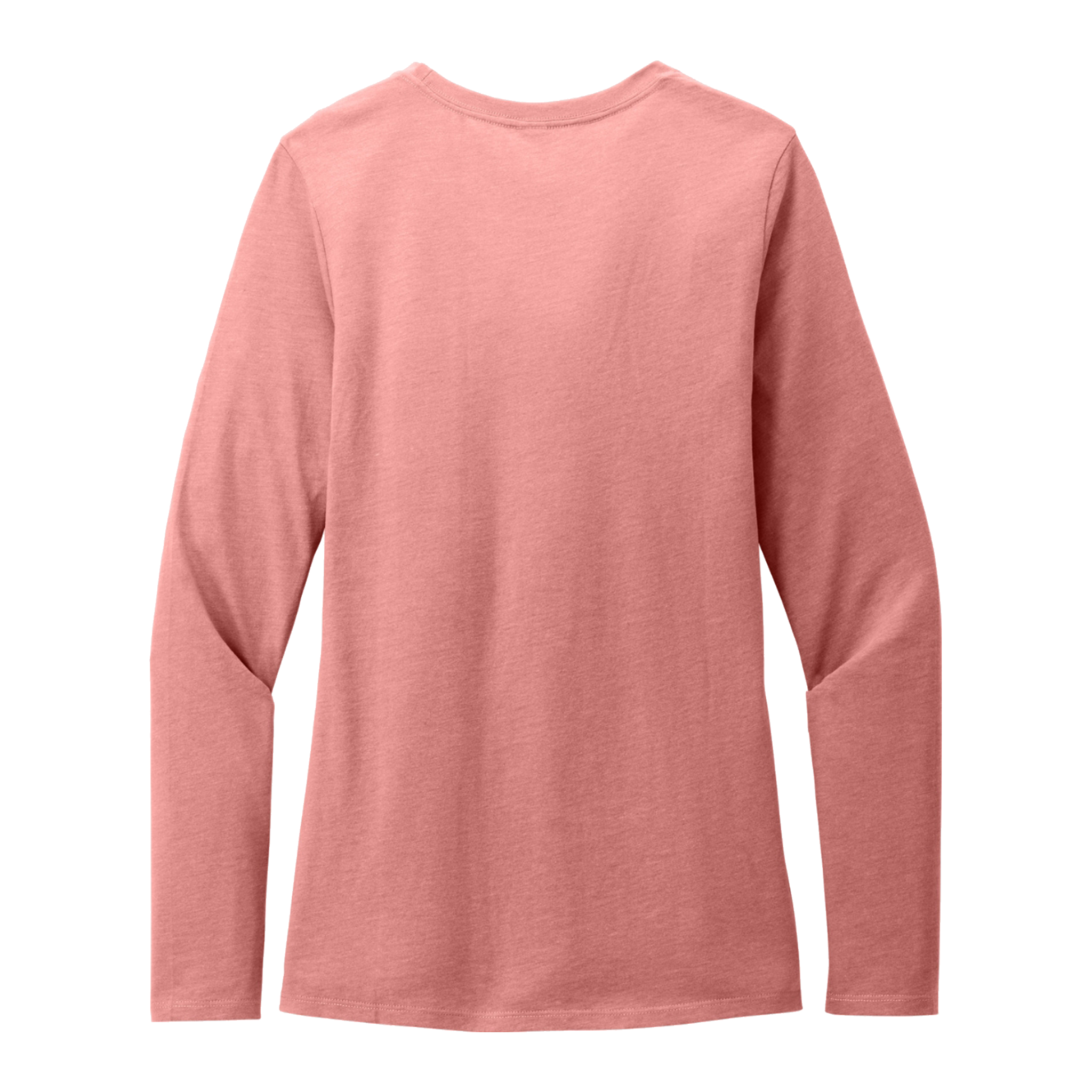 Customizable District DT110 Womens CVC Long Sleeve Tee Side Seamed