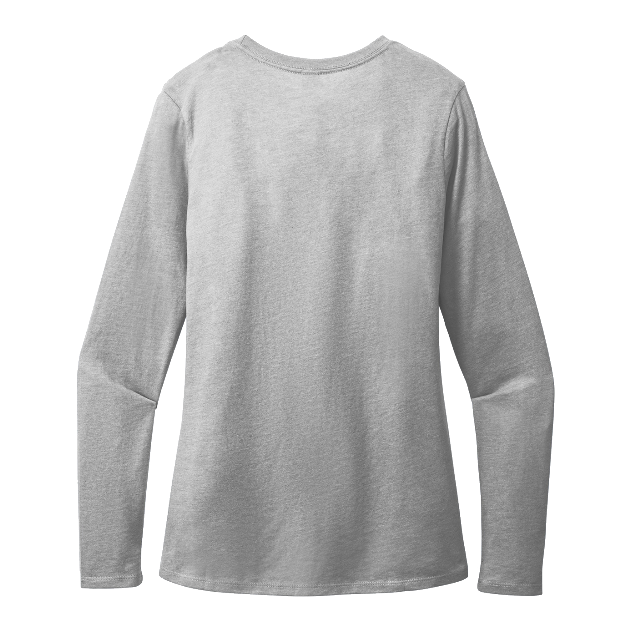 Customizable District DT110 Womens CVC Long Sleeve Tee Side Seamed