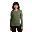 Customizable District DT110 Womens CVC Long Sleeve Tee Side Seamed