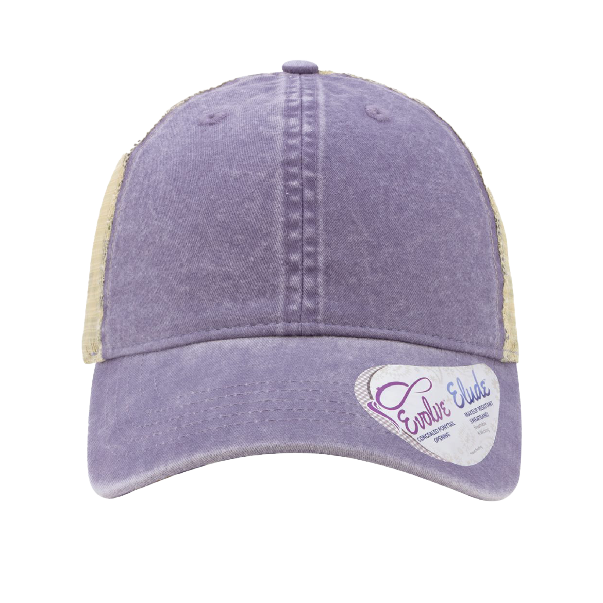 Customizable Infinity Her TE8S Womens Washed Mesh Back Low Profile Ponytail Cap