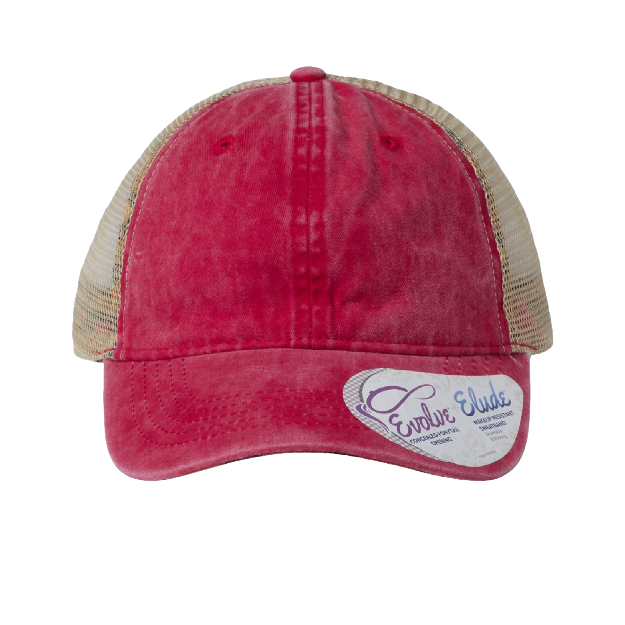 Customizable Infinity Her TE8S Womens Washed Mesh Back Low Profile Ponytail Cap