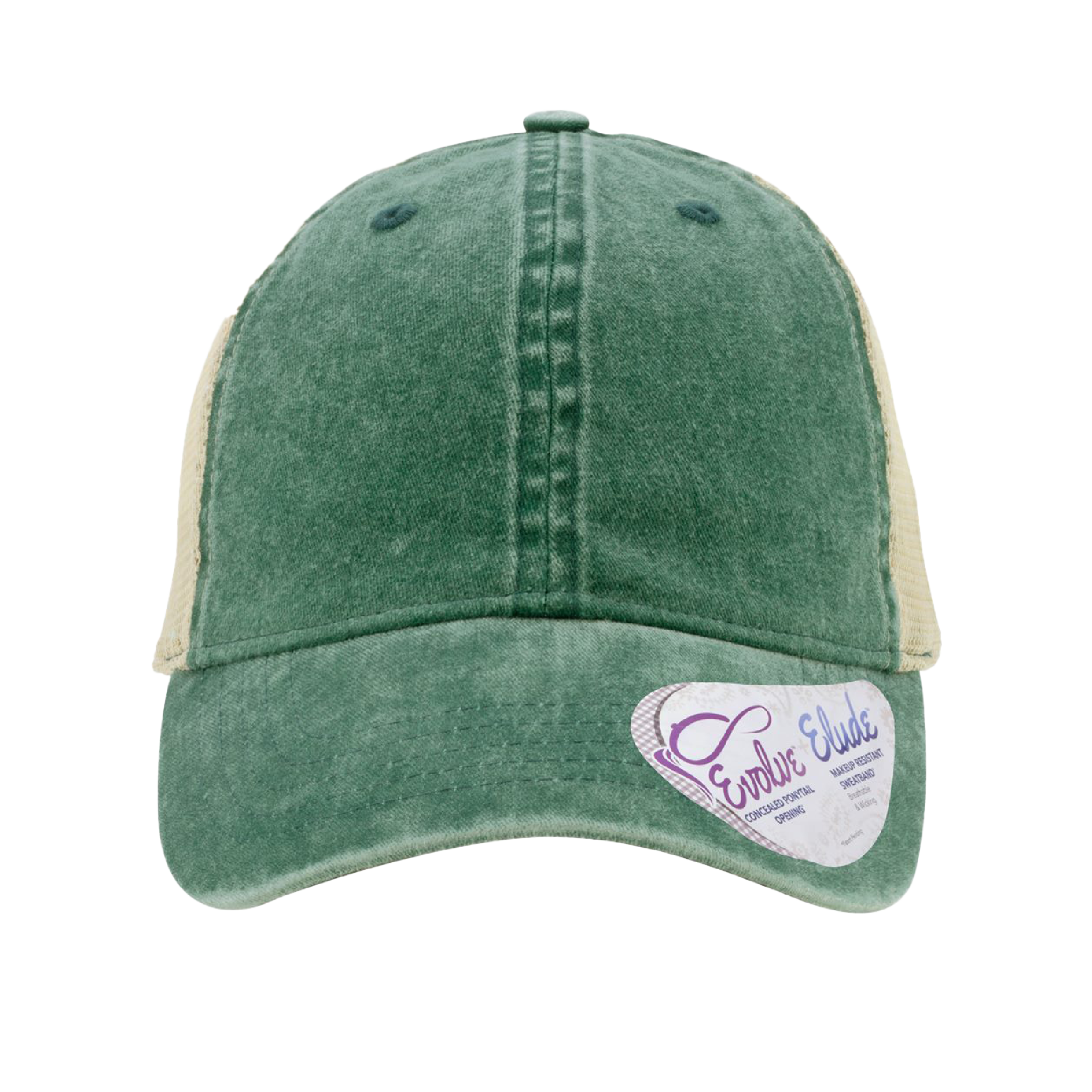 Customizable Infinity Her TE8S Womens Washed Mesh Back Low Profile Ponytail Cap