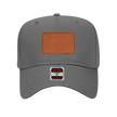 Customizable OTTO 31-069 Mid Profile Cap with PU Leather Patch Front