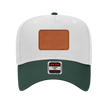 Customizable OTTO 31-069 Mid Profile Cap with PU Leather Patch Front