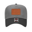Customizable OTTO 31-069 Mid Profile Cap with PU Leather Patch Front