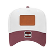 Customizable OTTO 31-069 Mid Profile Cap with PU Leather Patch Front