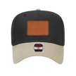 Customizable OTTO 31-069 Mid Profile Cap with PU Leather Patch Front