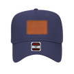 Customizable OTTO 31-069 Mid Profile Cap with PU Leather Patch Front