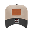 Customizable OTTO 31-069 Mid Profile Cap with PU Leather Patch Front