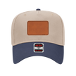 Customizable OTTO 31-069 Mid Profile Cap with PU Leather Patch Front