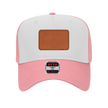 Customizable OTTO 31-069 Mid Profile Cap with PU Leather Patch Front