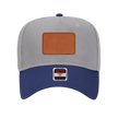 Customizable OTTO 31-069 Mid Profile Cap with PU Leather Patch Front