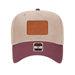 Customizable OTTO 31-069 Mid Profile Cap with PU Leather Patch Front