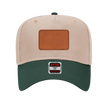 Customizable OTTO 31-069 Mid Profile Cap with PU Leather Patch Front